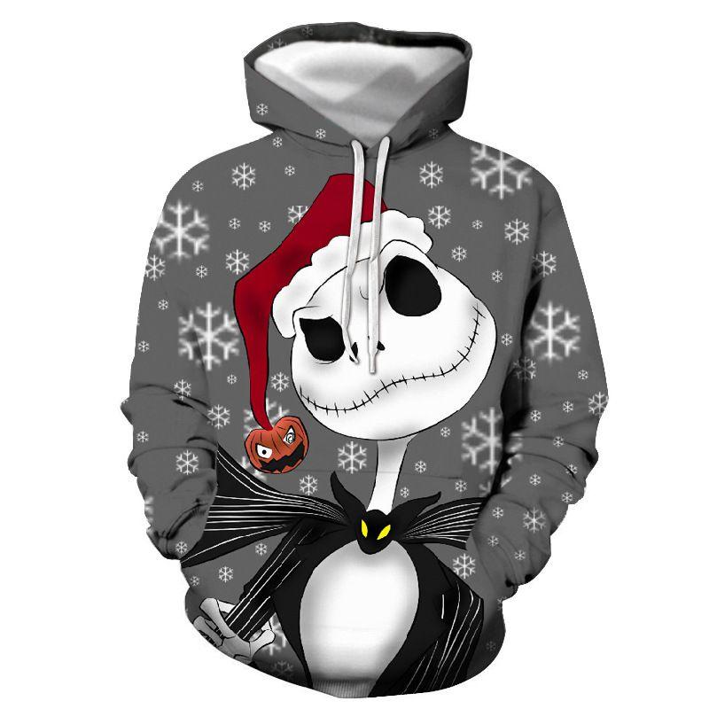 Nightmare Before Christmas 3d Printed Hoodie Jacket Jack Sally Costume Style