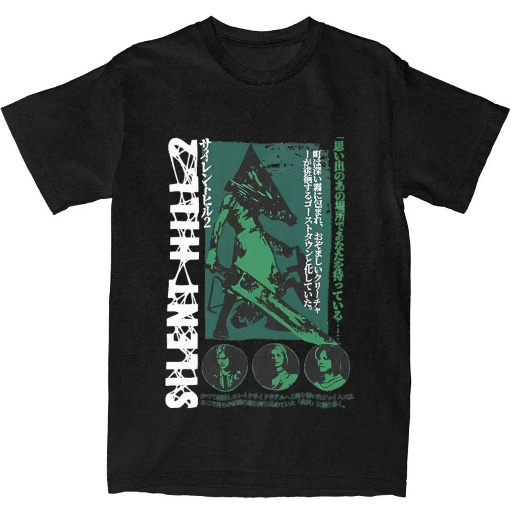 

Летние футболки с Красноголовым Пирамидоголовым из игры Silent Hill для мужчин и женщин, хипстерские футболки с коротким рукавом XXXXXL чёрный