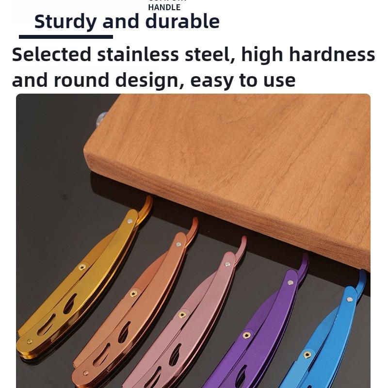 Shaving Blades or Straight Edge Razor Haircut Beard Eyebrow Shaving Tool Manual Depilation Razor Hairdresser Trimming