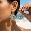 Exquisite Starfish Shell Dangle Earrings for Women Boho Imitation Pearl Gold Plated Earring Summer Beach Party Aesthetic Jewelry