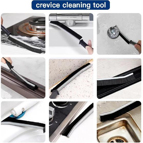 4 PCS Crevice Cleaning Brush,Hard Bristle Crevice Cleaning Brush,Crevice Cleaning Tool Is Effective To Clean The Small Gap Of Kitchen, Tolilet And