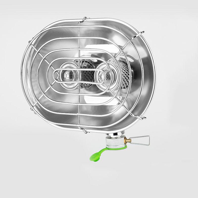 BRS-H22 Outdoor aluminum alloy stainless steel Gas Heater Infrared Ray Double Burners Heating Stoves