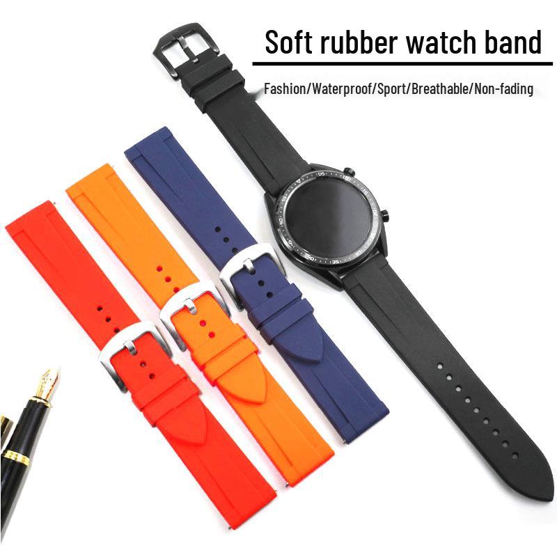 

2022 Smartwatch Band Replacement: Silicone Strap for Watch GT4 and S8 20mm Band Only белый