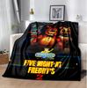 Freddy Bear Flannel Blanket Soft Warm All-Season Throw, Design for Camping, Car Travel, Hiking Sofa, Bed, Office Perfect Gift for Parties