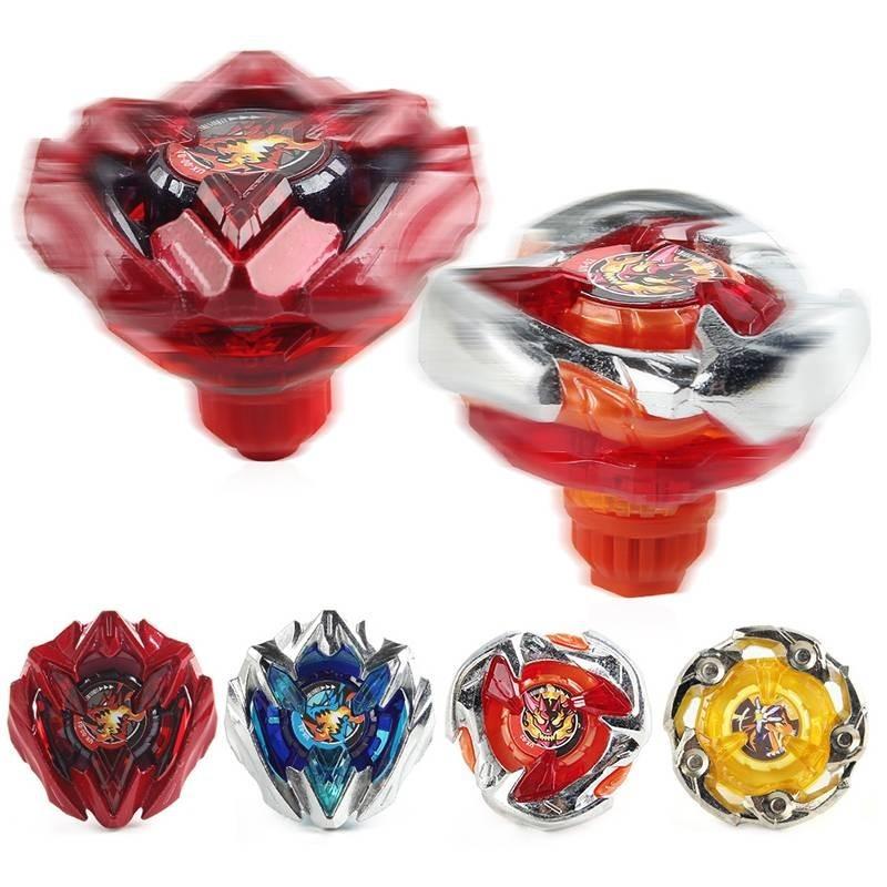 Vibrant Red Alloy Spinning Top Toy Single Pack Non-electric Battle Gyro For Kids