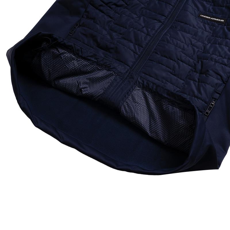 Under Armour Drive Pro Geïsoleerde Rits Mode Veelzijdige Jas met Lange Mouwen Herenjassen Marineblauw 1385829-410