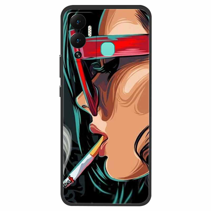 For Infinix Hot 12 Play NFC Case X6816D Shockproof Silicone Soft TPU Phone Cover for Infinix hot12 play NFC Case Bumper Funda