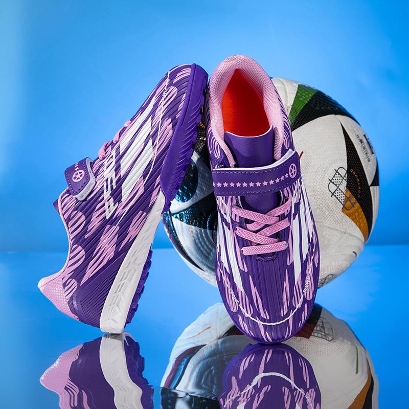 Kinder-Fußballschuhe Herren Ag-Stollen Nahtlose Fly-Woven Außen-Fußballschuhe Jugend Kunstrasen Professionelle Fußballschuhe