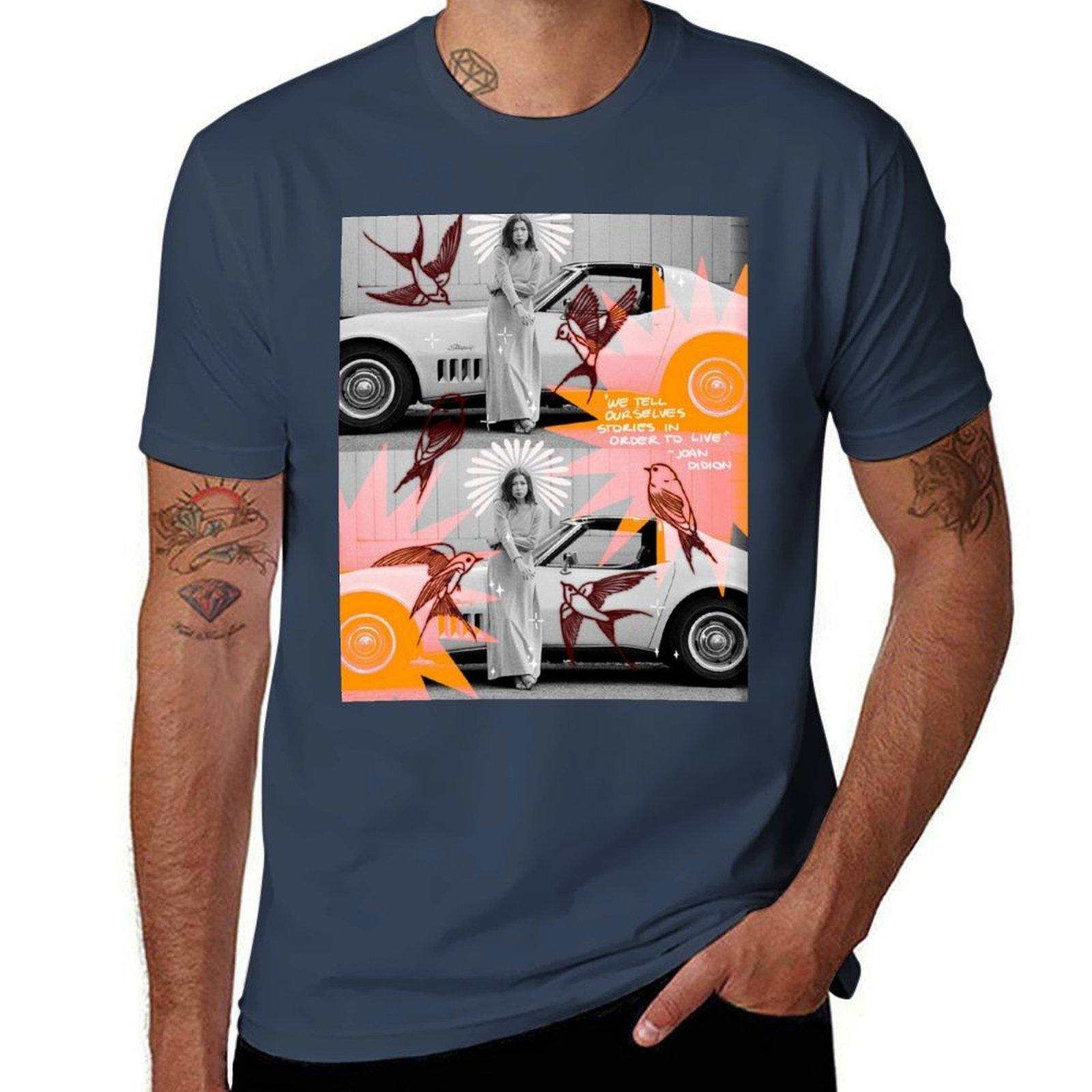 Joan Didion TShirt Tough Fabric Work Tee S