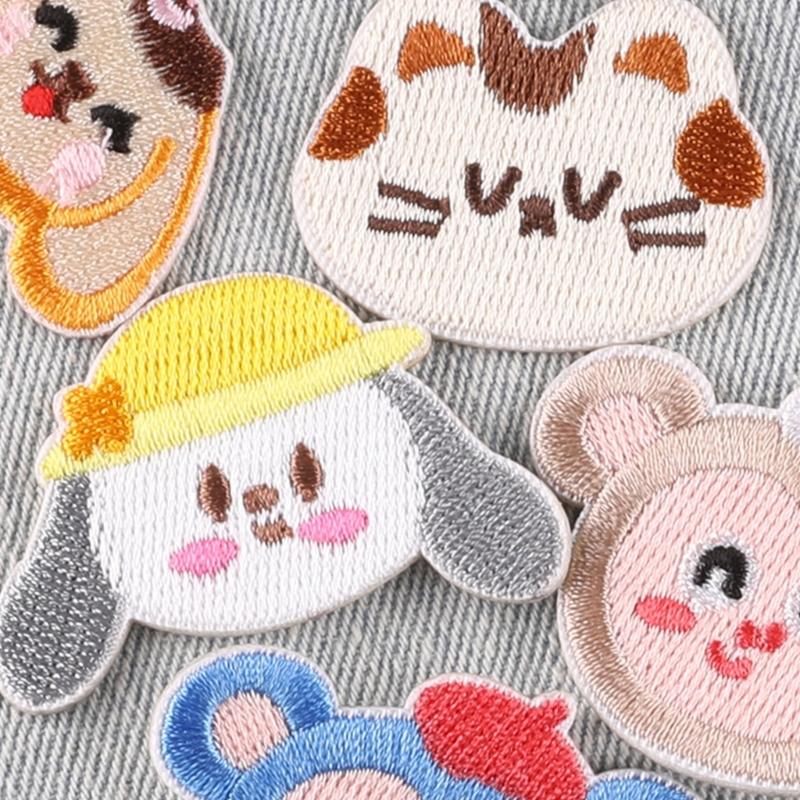 11 Pcs Sew On/Iron On Patches Cartoon Animal Embroidered Patches Sewing Patches Applique Patches for Bag Decorations