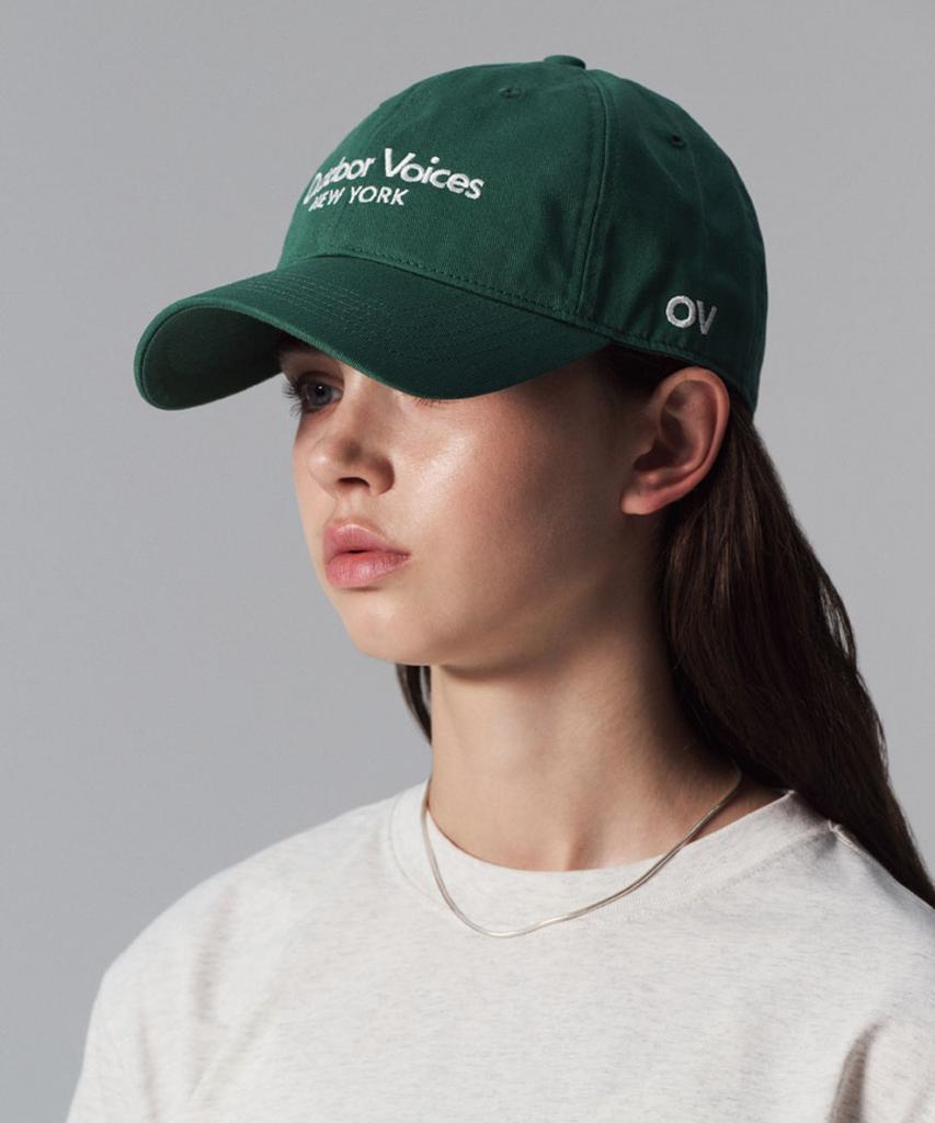 Ausdoeoboiseu Classic Logo Ny Cotton Cap (Green)