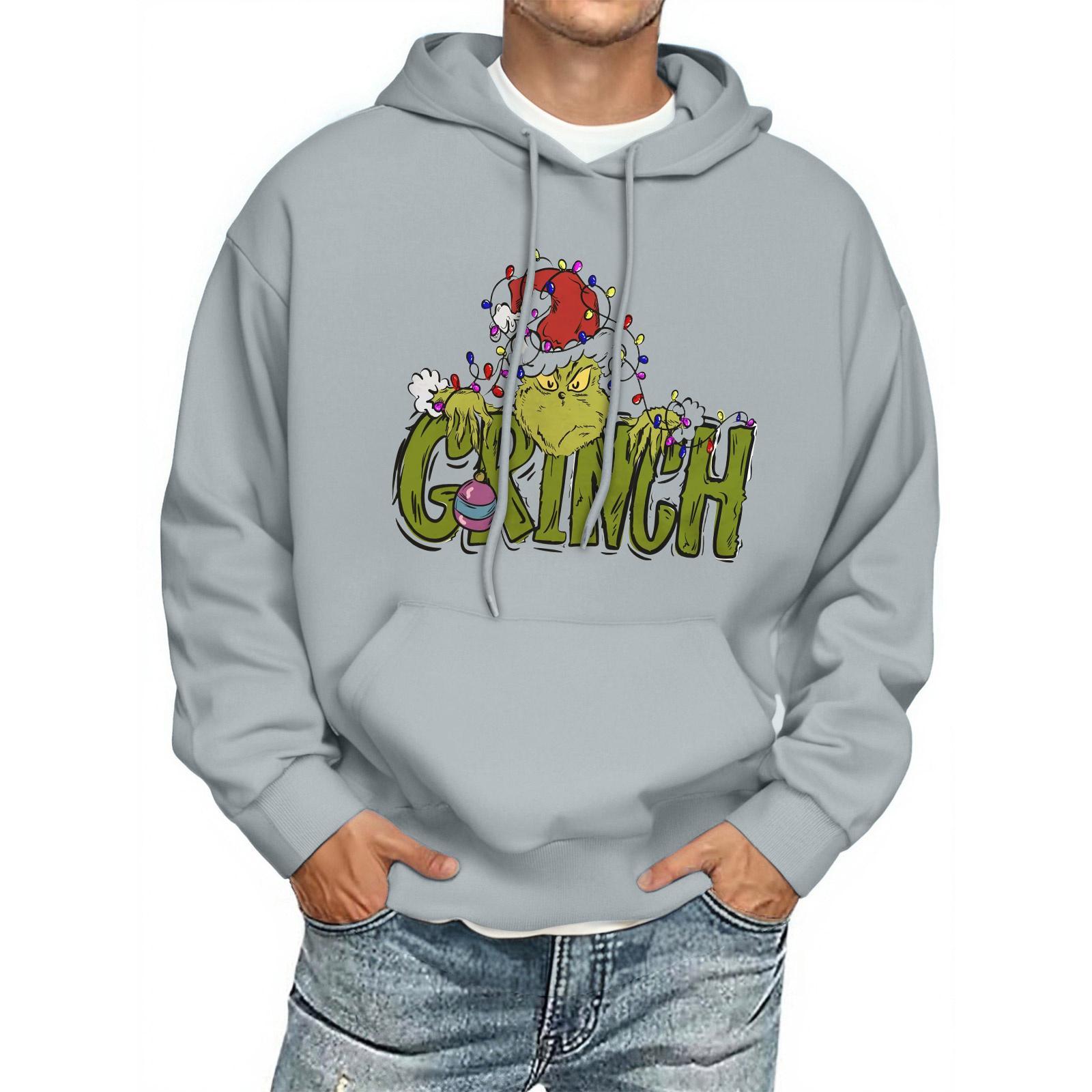 

Мужская толстовка с капюшоном с принтом, с длинным рукавом, повседневный пуловер, худи, толстовка с капюшоном M