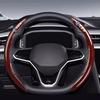 2pcs Car Steering Wheel Cover Non-Slip Protector Case For BMW 50th Anniversary M 3 4 5 7Series X1 X3 X4 X5 X6 X7 F10 F30 E46 E60