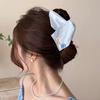 Striped Triangular Shark Hair Clip Fashion Matte Non-slip Hairpin for Women Girls Weekend Outing Hair Styling Accessory