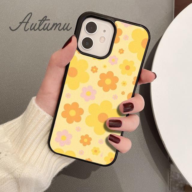 Flowery Phone Case for iPhone 11 12 13 14 Pro Max Mini X XR XS SE 2020 5 6S 7 8 Plus Samsung Galaxy S21 S22 Cover Shell