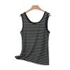 2026 Summer Modal Striped Plus Size Elastic Spaghetti Strap Vest