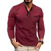 Fashionable Men's Long-Sleeved T-Shirt Breathable and Cool Men's Top