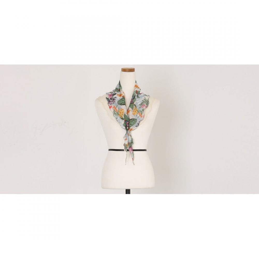 Shop Women Flower Spring Triangle Double Fashion Scarf Muffler Drn Wsc 0712