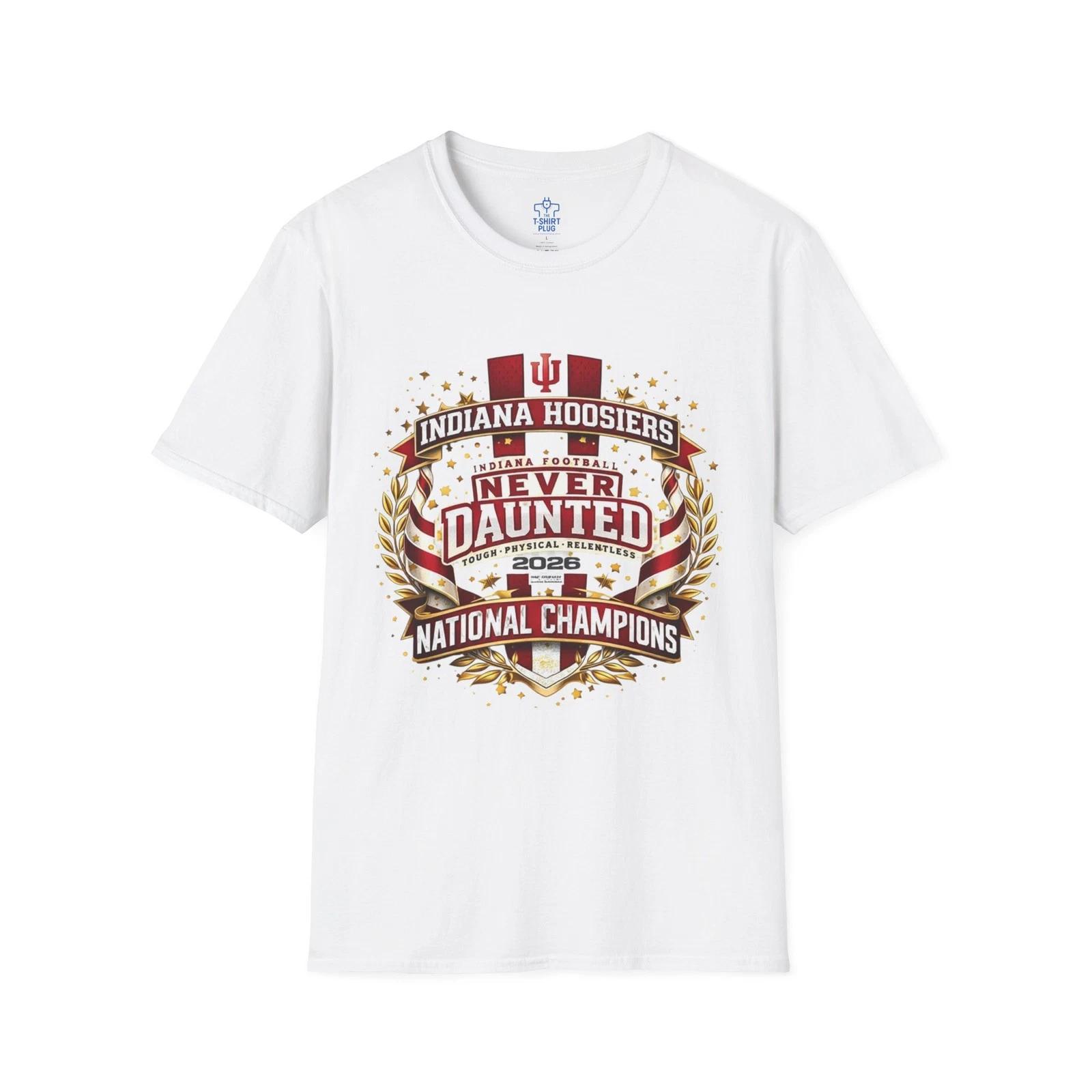 Undaunted, The Indiana Hoosiers, Unisex Softstyle T shirt S
