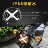 Motikvans Cross Cub 110 Headlight with DRL LED Motorcycle Headlight High Beam and Low Beam Switching Compatible with Honda Cross Cub CC110 Yellow (X
