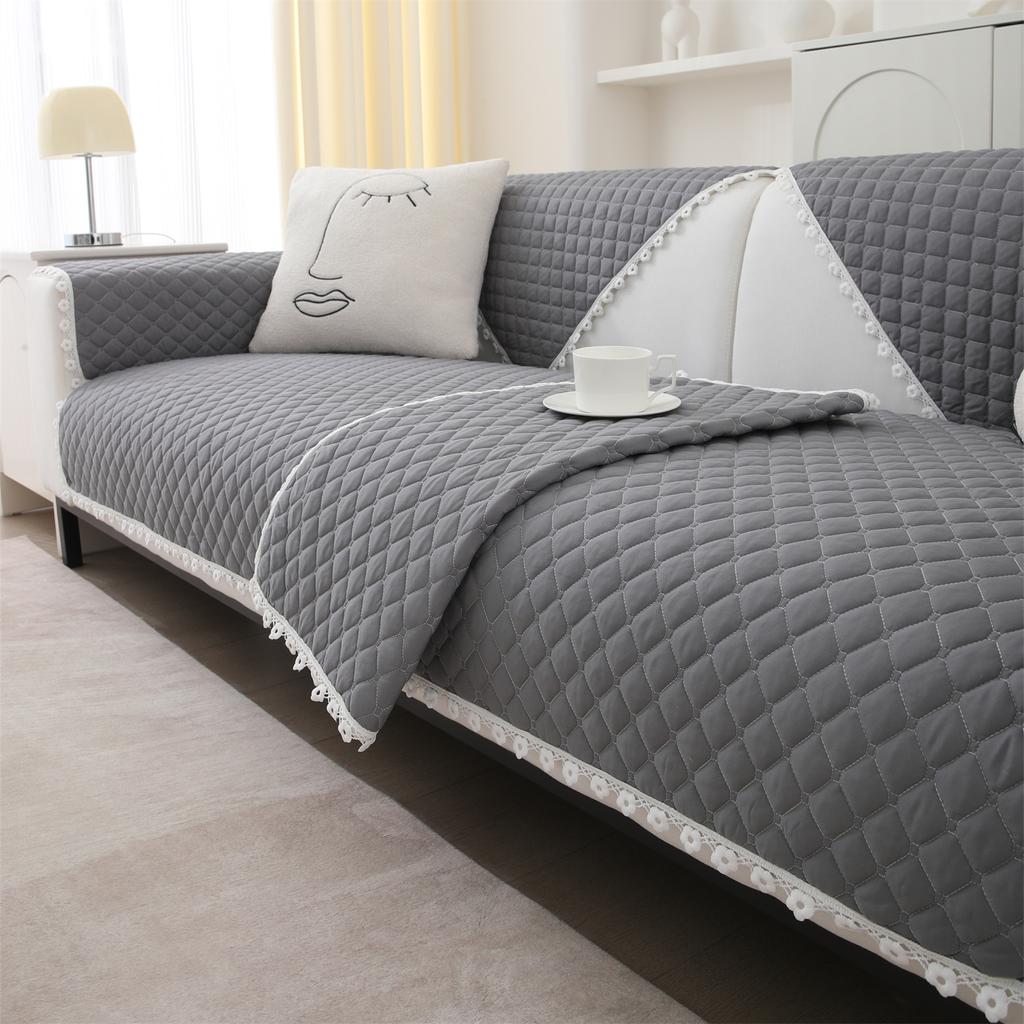 Quilted Sofa Cover Dogs Pets Kid Anti-Slip Couch Covers Anti-wear Slipcovers Furniture Protector Seat Cover