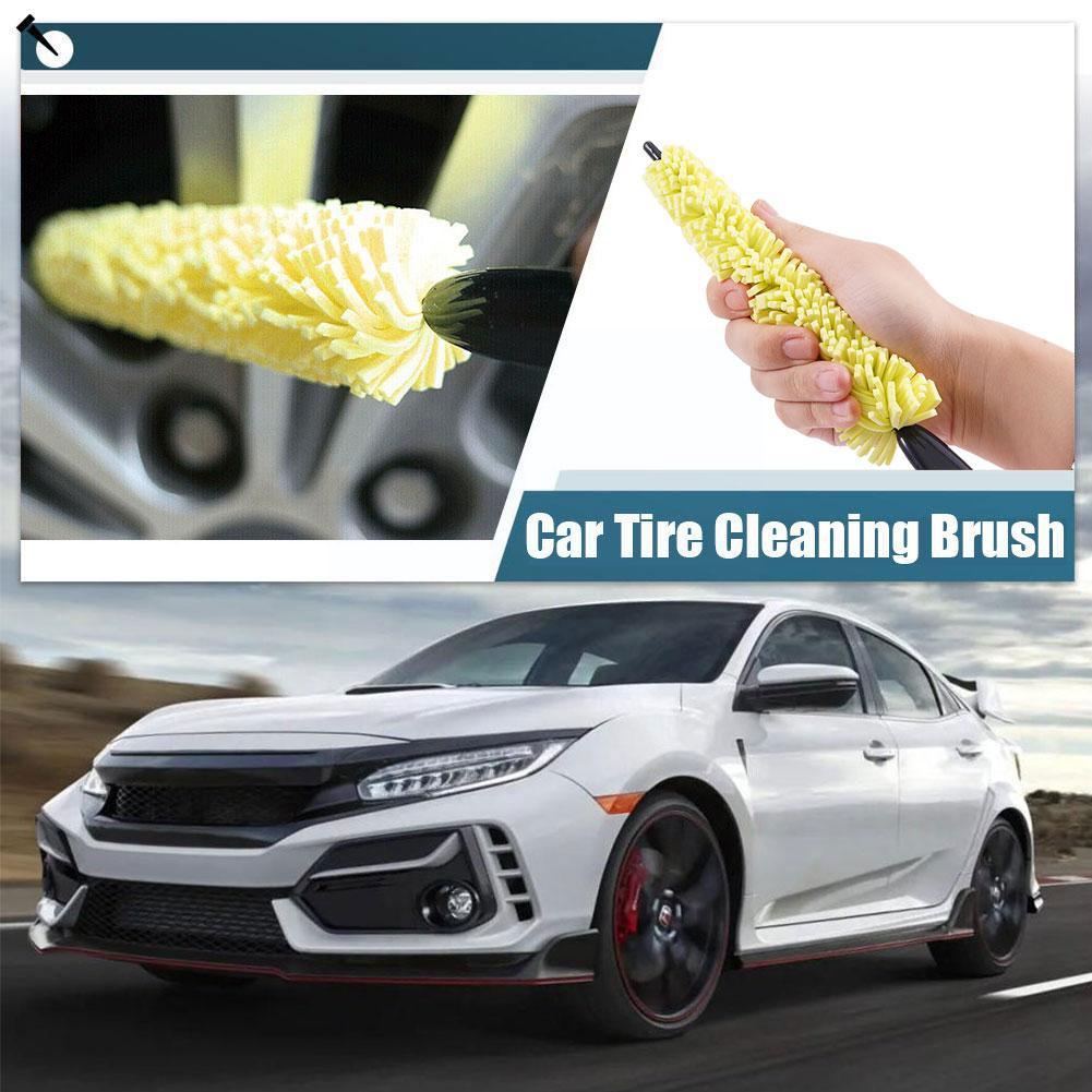 

1PCS Car Wheel Cleaner Brush Tire Rim Cleaning Tool Auto Scrub Washing Vehicle Washer Dust Cleaner Sponge Car Washer For An S0F7 жёлтый