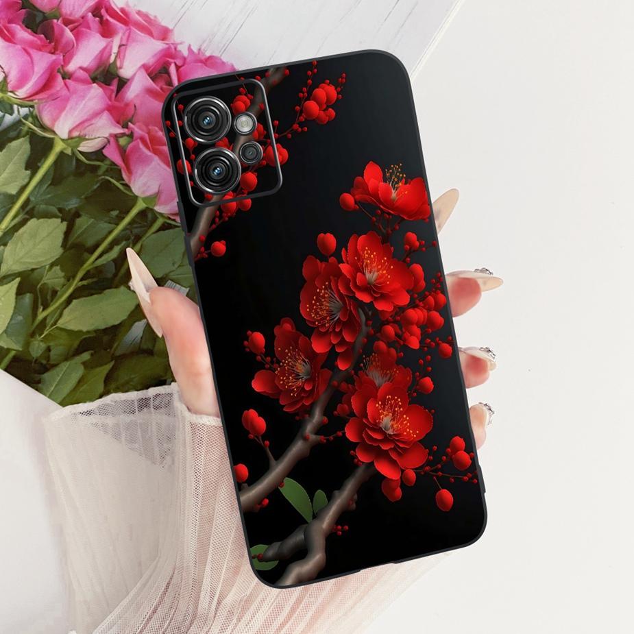 For Motorola Moto G32 Case XT2235-2 XT2235-3 New Flowers Butterfly Painted Cover Soft TPU Phone Case For Moto G32 MotoG32 Fundas