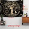 VIKAMA Black Mystic Tree of Life Tapestry Mystical Cosmos for Living Rooms Bedrooms and Gaming Rooms Home Decor