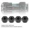 Aluminium Alloy 5mm To 12mm Wheel Hex Hub Adapter for WPL 1634 RC Truck (Silver)