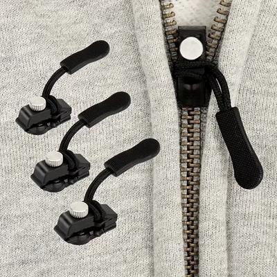 3 Sizes Zipper Repair Tool Removable Universal Zipper Pull Replaceable Luggage Bags Backpacks Universal Zippers for Clothing