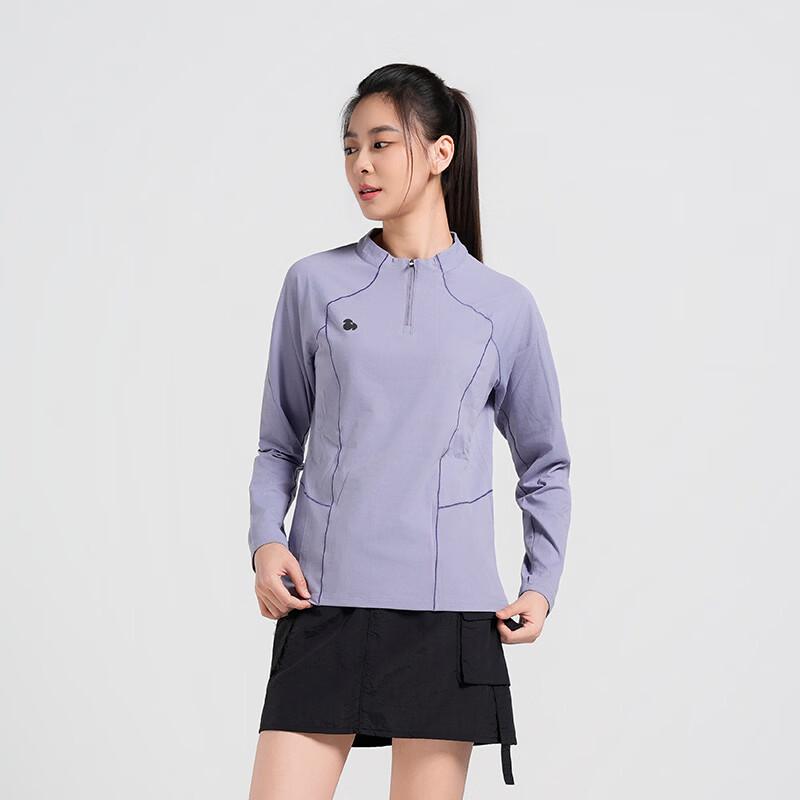 SCALER Women's Outdoor Stand Collar Breathable Long Sleeve T-Shirt
