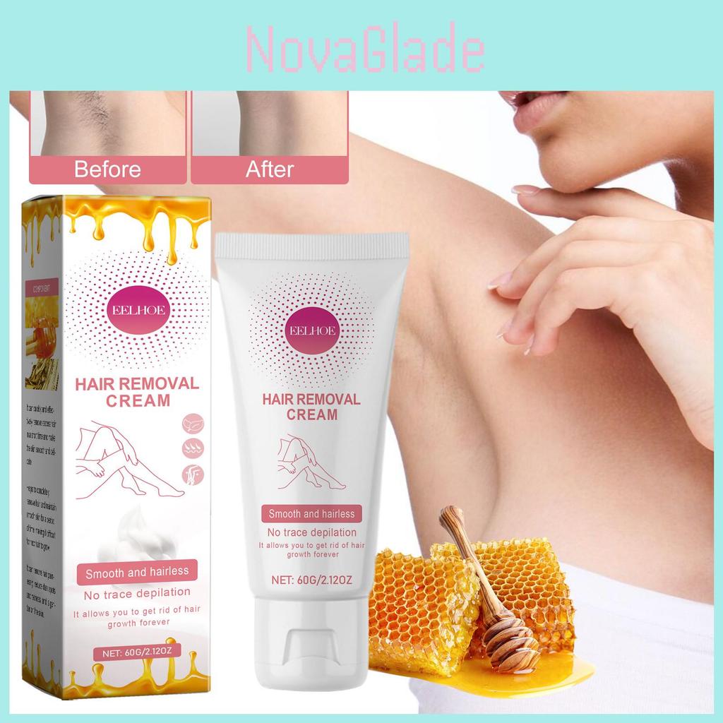 Eelhoe Gentle Hair Removal Cream For Smooth And Soft Skin Ideal For Face And Body