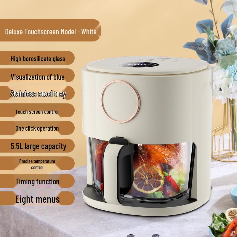 

Горячая Распродажа Многофункциональная Стеклянная Аэрофритюрница с Быстрым Приготовлением и Видимым Процессом Готовки.