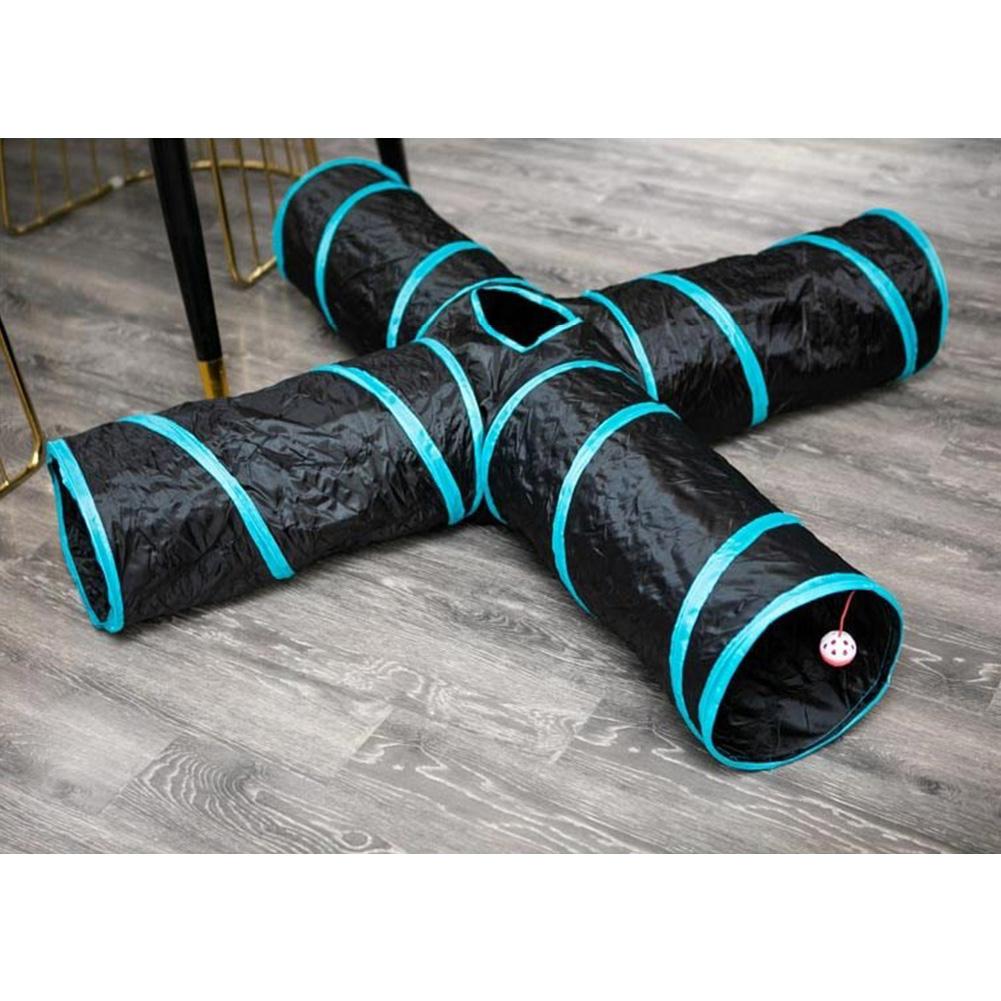 2/3/4/5cestný Skládací Kočičí Tunelová Trubka Vnitřní Tunel pro Kotě Hračka pro Domácího Mazlíčka Zábavná Hračka pro Samostatnou Zábavu Kočka Štěně Otvor pro Vyhlížení Králík Fretky Křeček Hračky