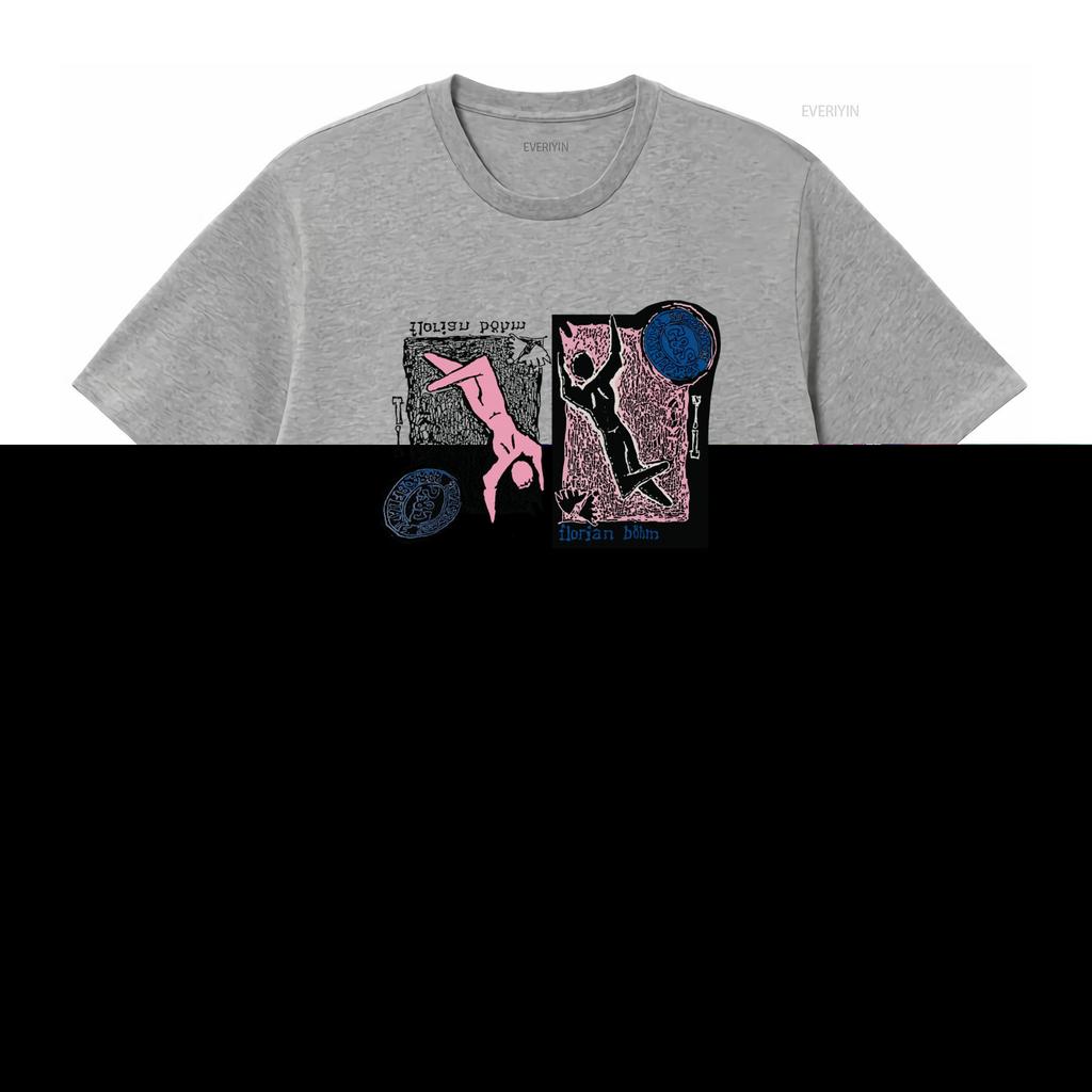 Vintage 90s Gordon Smith Skate Florian Bohm Skateboarding Art Print T Shirt for Men vintage Washed Top For Everyday Wear homme