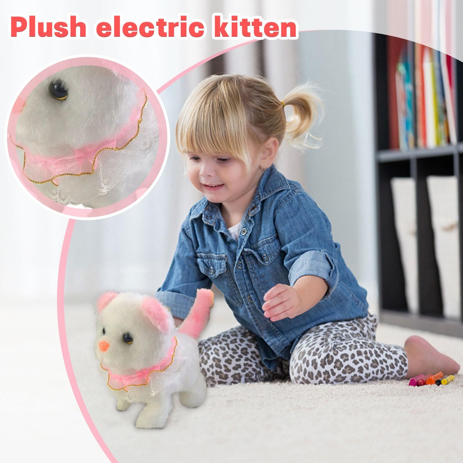 

Електрична плюшева іграшка, що ходьба, гавкатиме та рухатиметься, моделюючи плюшеву іграшку One Size рожевий