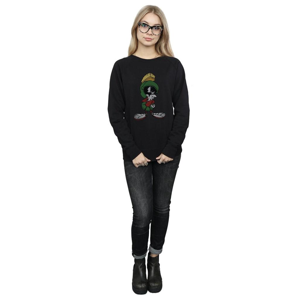 Looney Tunes Womens/Ladies Marvin The Martian Pose Heather Sweatshirt