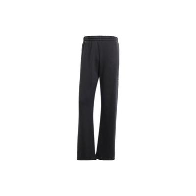 Originals Adicolor Outline Trefoil Logo Print Knit Track Pants Men Bottoms Black IR7984