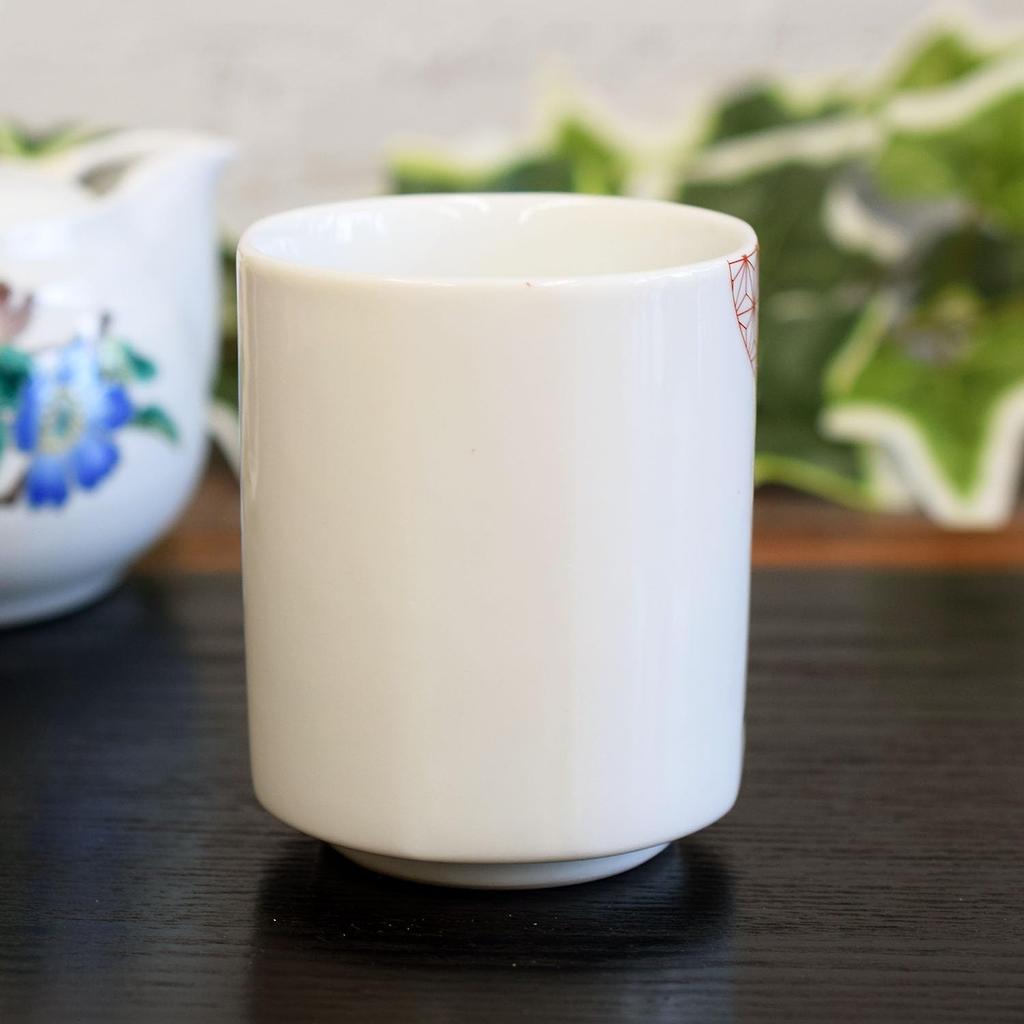 Waza no Kura Large Kutani Ware Teacup with Tessen Motif, Ceramic, Brand Name, Japanese Tableware, Made in Japan
