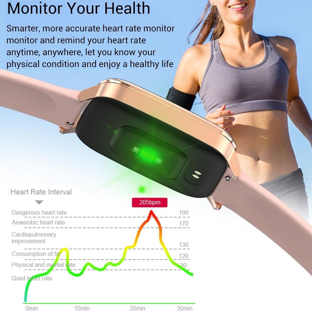 Buy Bluetooth Sport Heart Rate Blood Pressure Oxygen Sleep Monitor ...