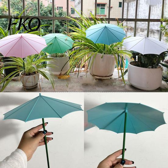Patio Plant Sunshade 10 Inch Diam Umbrella, Outdoor UV Protection Shade, Mini Parasol Provides Shade Seedlings To ?Defend Plants from
