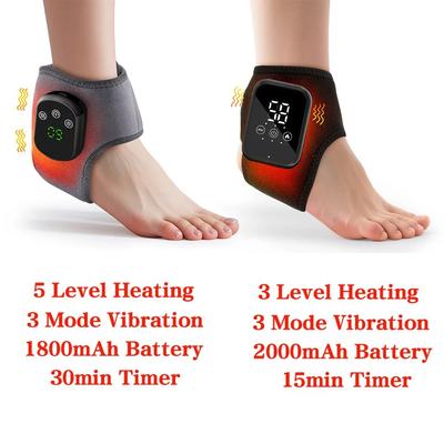 Heating Ankle Massage Belt Electric Hot Compress Vibration Massage Ankle Guard Band Carpal Tunnel Hand Foot Protection Tool