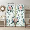 Set Of 2 Versatile Polyester Transparent Curtains Home Decoration Green Leaf Use Bedrooms Living Rooms Curtain Ideal For Area