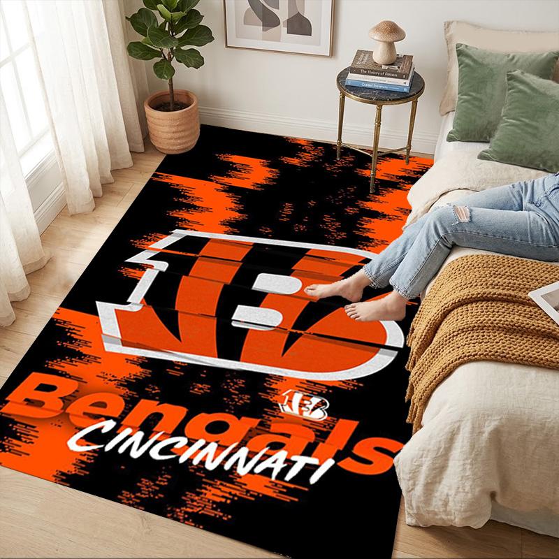 Bengals Pride Living Room Nonslip Area Rug Soft Carpet For Bedroom Game Playroom Sofa Office Home Decor Doormat Christmas Gift C10266