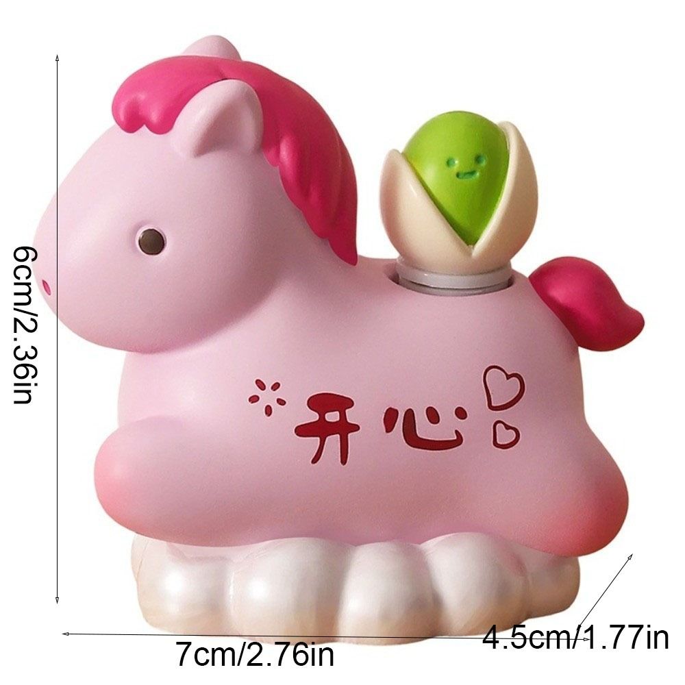 Niedliche Harz Pferdefigur Chinesischer Stil Pferde Maskottchen Pferde Miniatur Viel Glück Mehrfarbig Tierkreis Pferd Ornamente Bücherregal