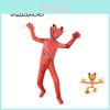 Roblox Rainbow Friends Orange Jumpsuit Kostüm für Kinder mit atmungsaktivem Polyesterstoff