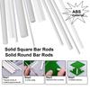 2/5/10/50 Pcs ABS Plastic Round Bar/square Bar for Home, House Sand Table Model Building Stick Making Landscape Building Tools.