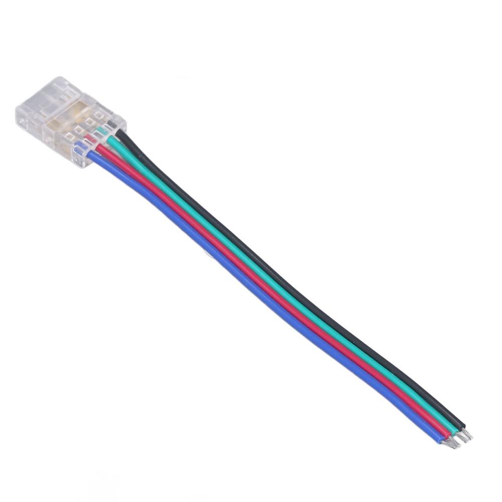 10pcs 10mm LED Strip Connectors Transparent Wire to Strip Connectors  Office Decoration