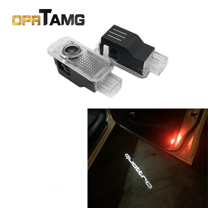 Buy Car LED Door Warning Light Sign Projector for Audi Quattro