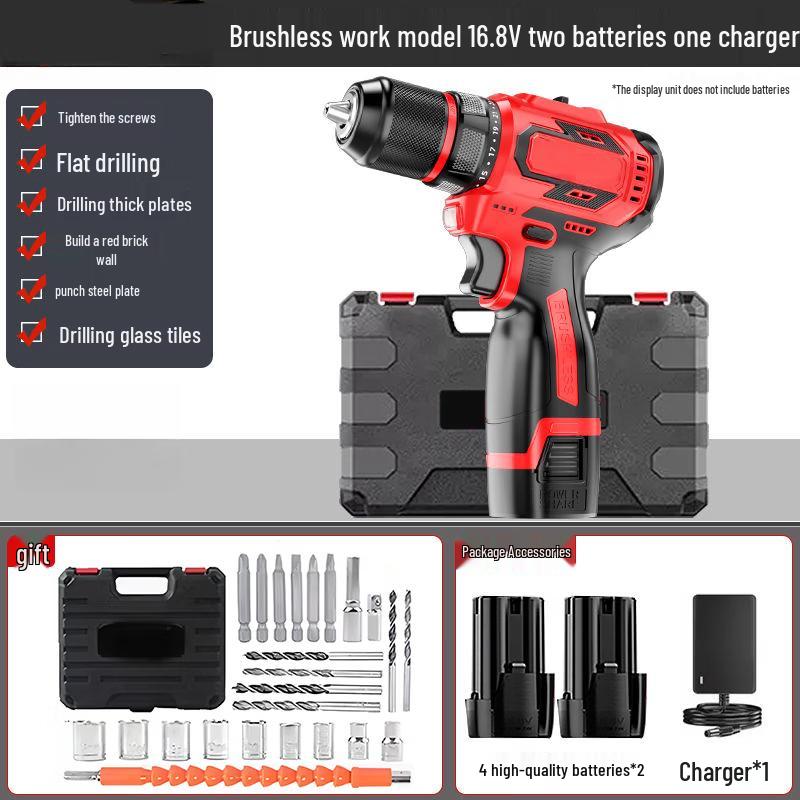 SHEYUE 18V Cordless Brushless Drill CN Plug (adapter Included)